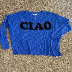 Blue 'CIAO' Sweater